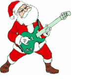 Mikołaj gra na gitarze